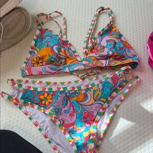 Cupshe Multicolor Floral Bikini
